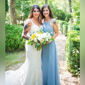 Azazie Bree Bridesmaid Dress - Dusty Blue